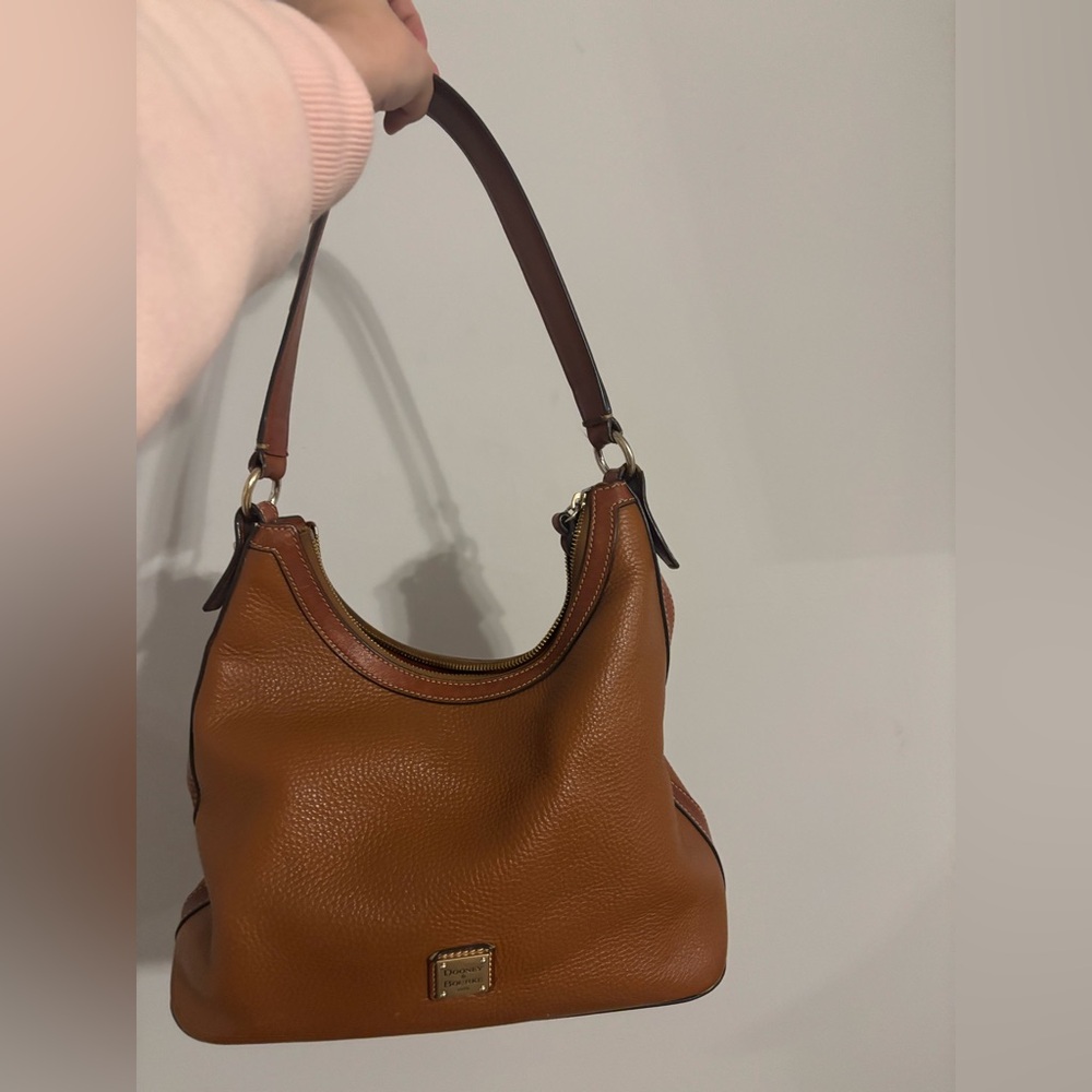 Dooney & Bourke Tan Leather Hobo Bag